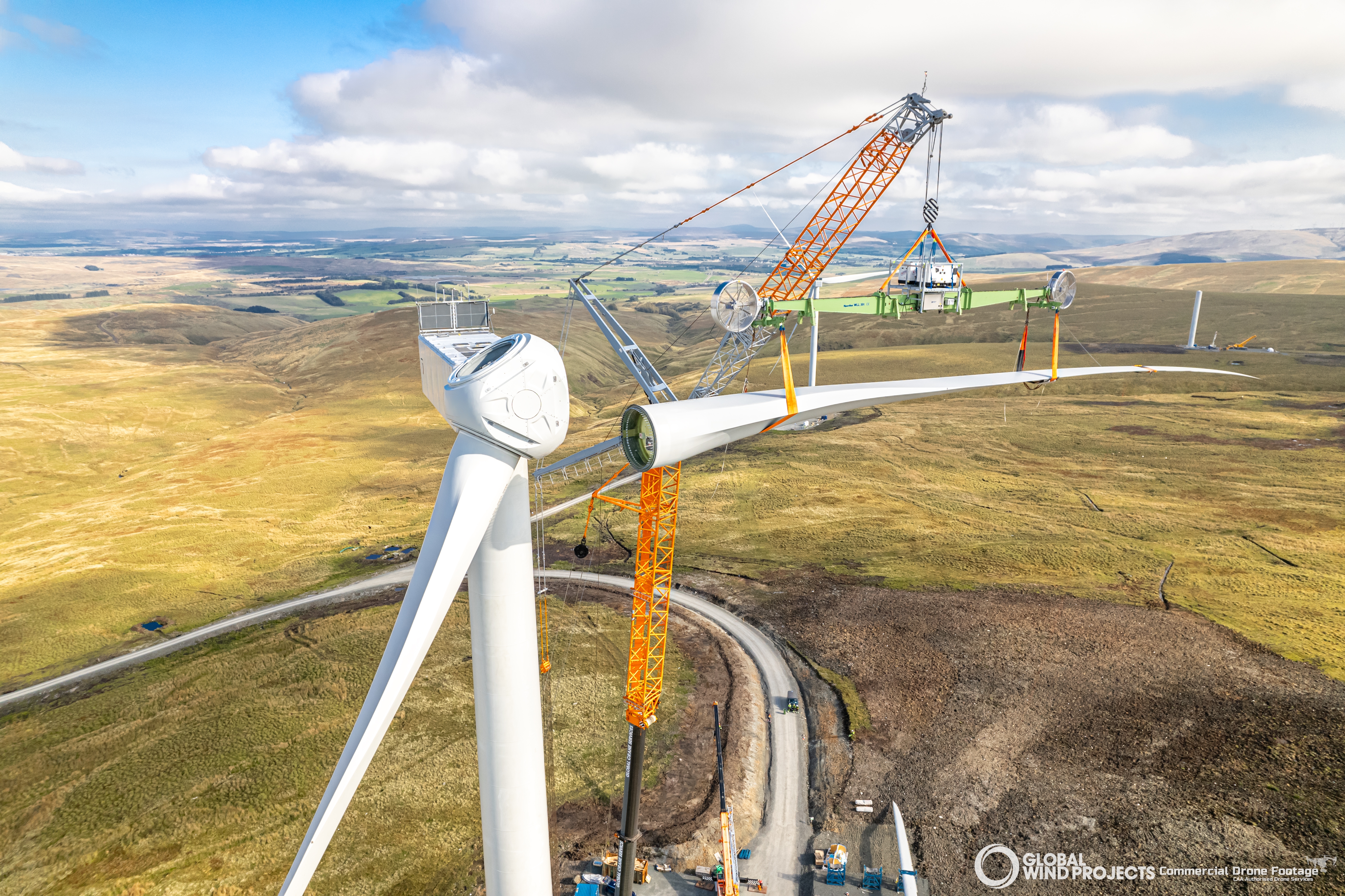 Global Wind Projects Delivers WTG Installation and M&E Completion at Enoch Hill Onshore Wind Farm