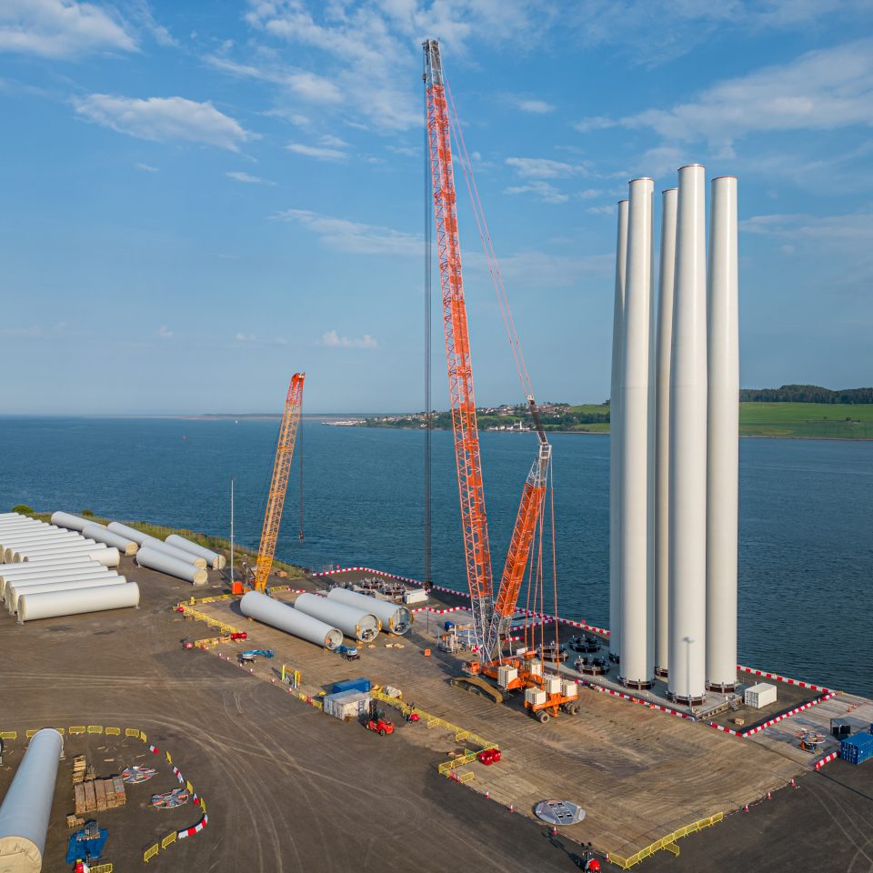 Global Wind Projects Commences Delivery of 54 Turbine Towers for NnG Wind Farm After Winning First Offshore Pre-assembly Contract